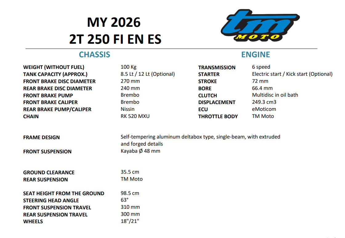 image 6 of 2026 EN 250 FI CORSE MODEL